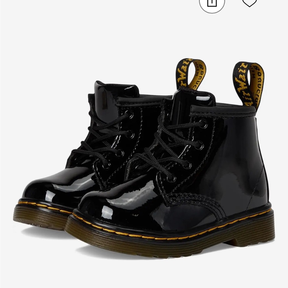 Dr. Martens Black Patent Leather Toddler Boots